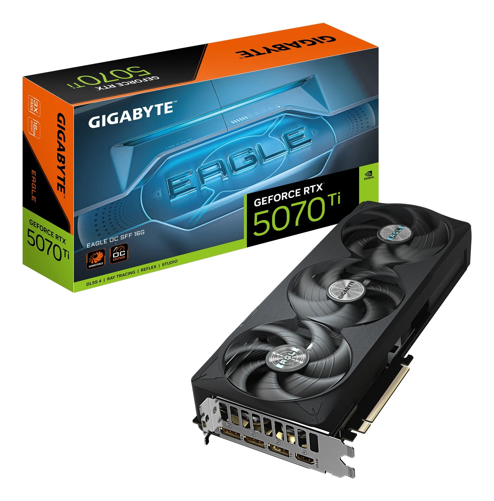 Tarjeta Gráfica GIGABYTE RTX 5070 Ti EAGLE OC 16GB GDDR7