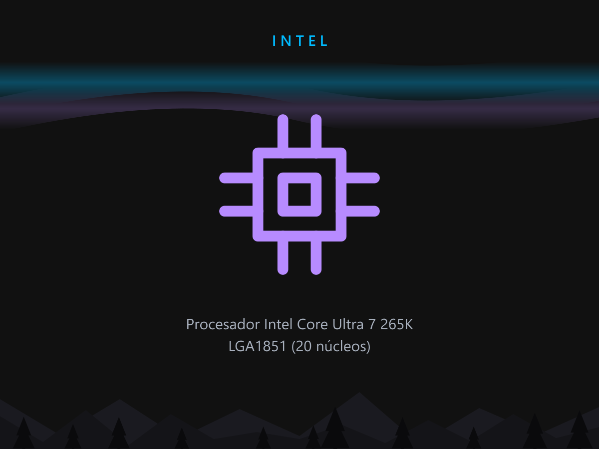 Procesador Intel Core Ultra 7 265K LGA1851 (20 núcleos)
