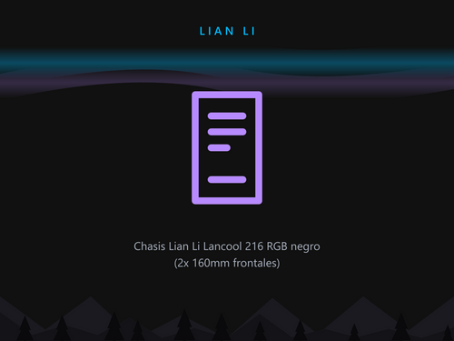 Chasis Lian Li Lancool 216 RGB negro (2x 160mm frontales)