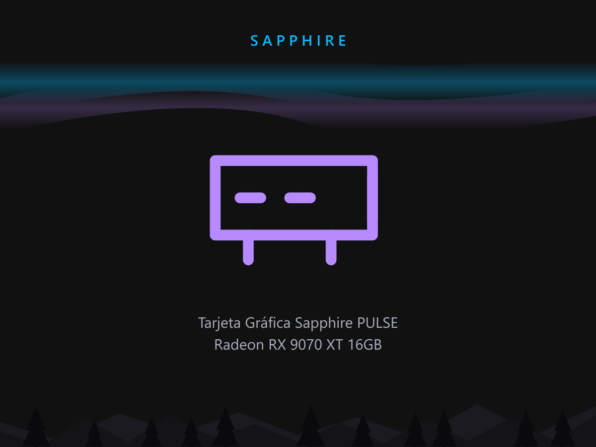 Tarjeta Gráfica Sapphire PULSE Radeon RX 9070 XT 16GB