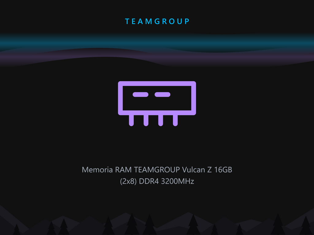 Memoria RAM TEAMGROUP Vulcan Z 16GB (2x8) DDR4 3200MHz