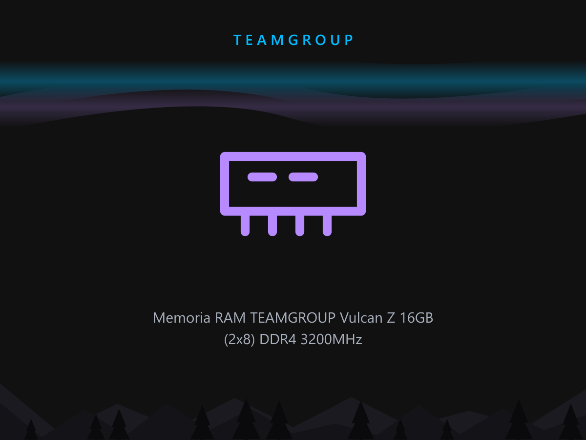 Memoria RAM TEAMGROUP Vulcan Z 16GB (2x8) DDR4 3200MHz